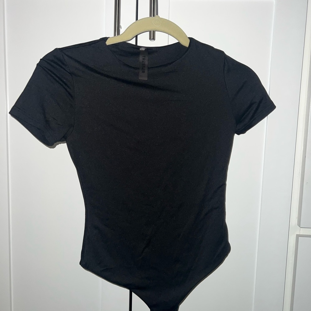 Black Short Sleeve Bodysuit